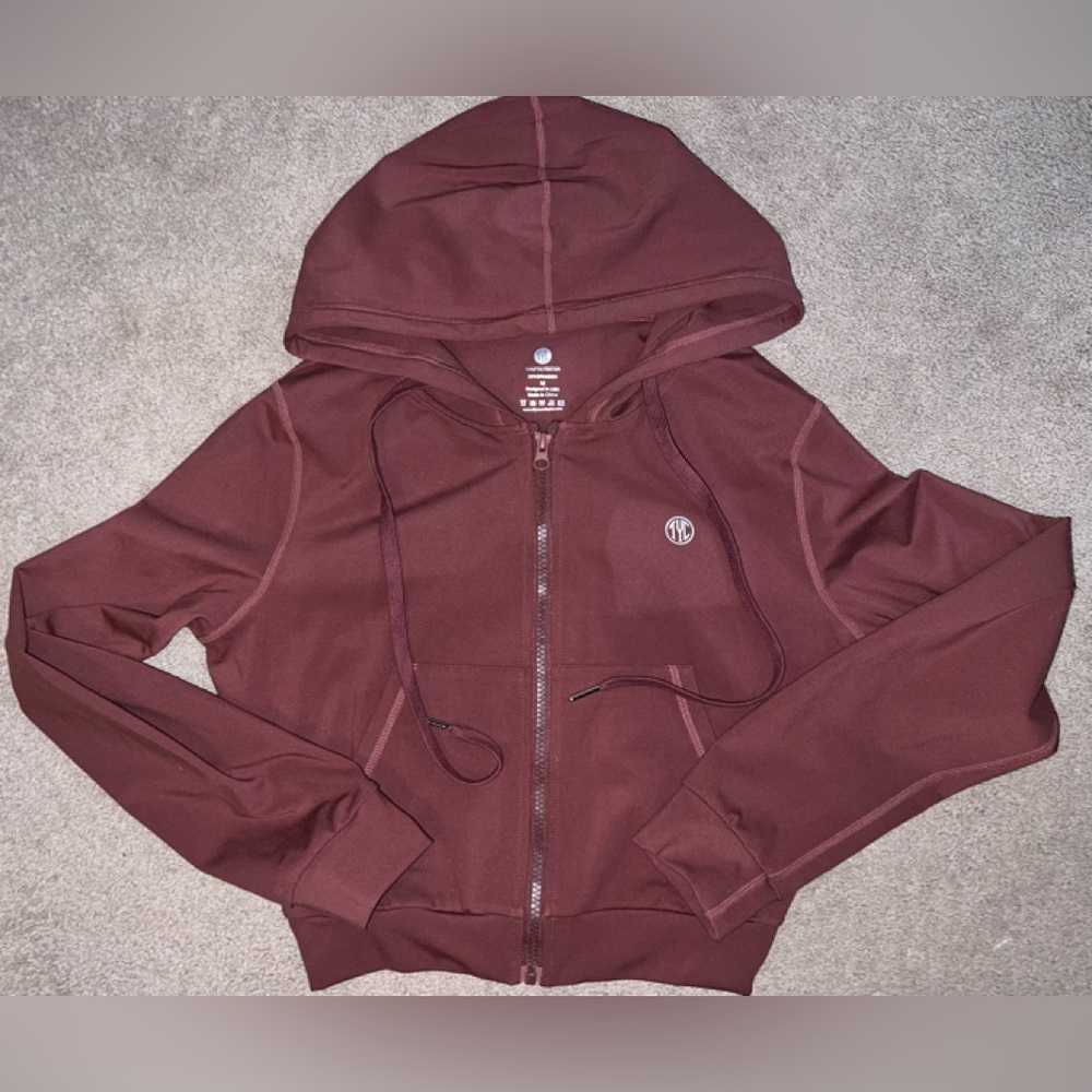 Till you collapse Zip up hooded cropped Jacket